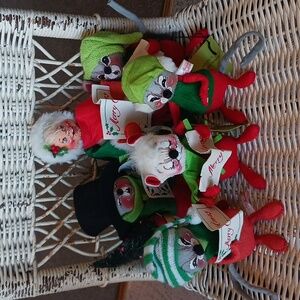 Annalee~ Christmas carolers - 5 mice and a woman